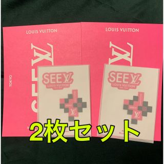 ルイヴィトン(LOUIS VUITTON)のVUITTON SEELV展ステッカー　2枚セット(ノベルティグッズ)