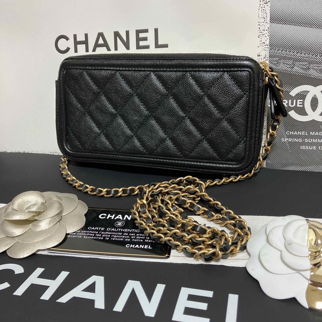 CHANEL(シャネル)の専用♡美品♡シャネル チェーンウォレットショルダー バッグ フィリグリ 正規品 レディースのバッグ(ショルダーバッグ)の商品写真