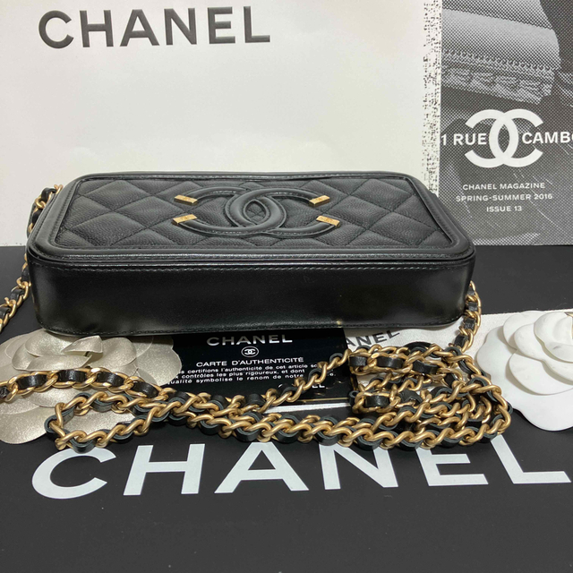 CHANEL(シャネル)の専用♡美品♡シャネル チェーンウォレットショルダー バッグ フィリグリ 正規品 レディースのバッグ(ショルダーバッグ)の商品写真