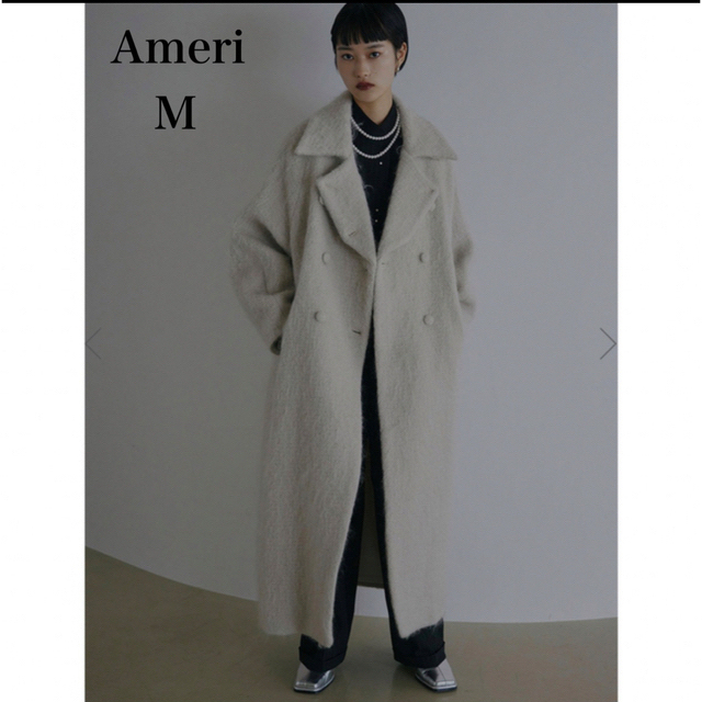 Ameri VINTAGE(アメリヴィンテージ)のAMERI  新品♡DEFORMATION COLLAR SHAGGY COAT レディースのジャケット/アウター(ロングコート)の商品写真