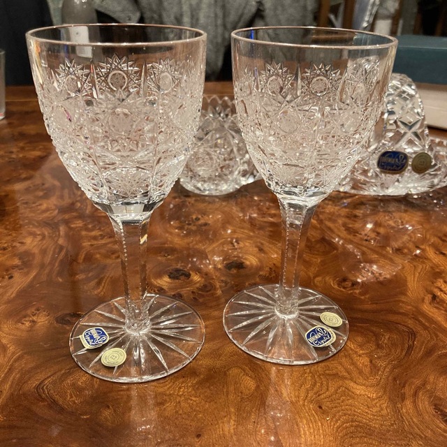 ボヘミアンガラス  500pk クリスタルワイングラスグラス/カップ