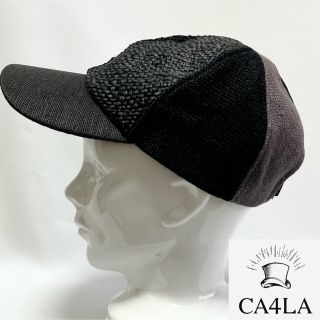 カシラ(CA4LA)の【新品】CA4LA カシラ 日本製 大人のシックなカラー 異素材6パネルキャップ(キャップ)