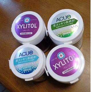 XYLITOL　ガム　スティッチ様専⭐グレープ　AQUO　ミント　ガム　４個(口臭防止/エチケット用品)