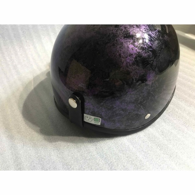 紫 ラップ塗装 ダックテール 半キャップ ヘルメット ハーレー スティード の通販 by paint_clover's shop｜ラクマ