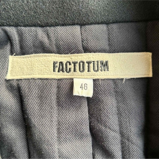 FACTOTUM(ファクトタム)の美品 FACTOTUM ファクトタム ピーコート メルトン 日本製 46 メンズのジャケット/アウター(ピーコート)の商品写真