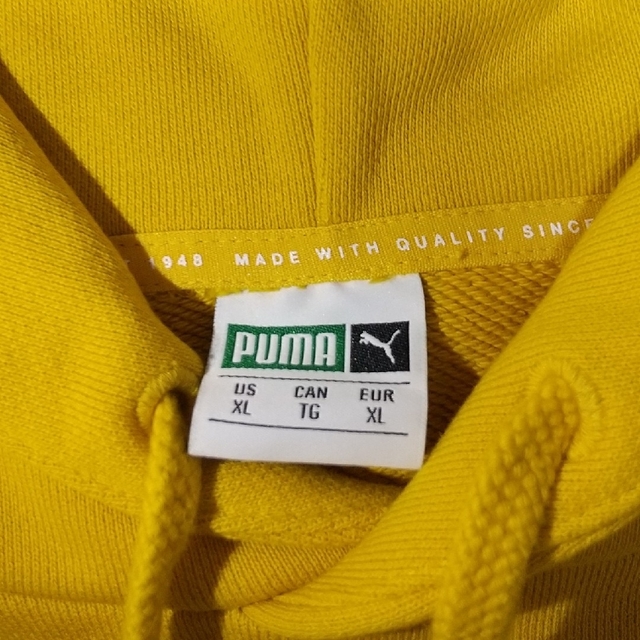 【廃盤・希少品】PUMA プーマ XL 肉厚 プルオーバーパーカー 刺繍ロゴ