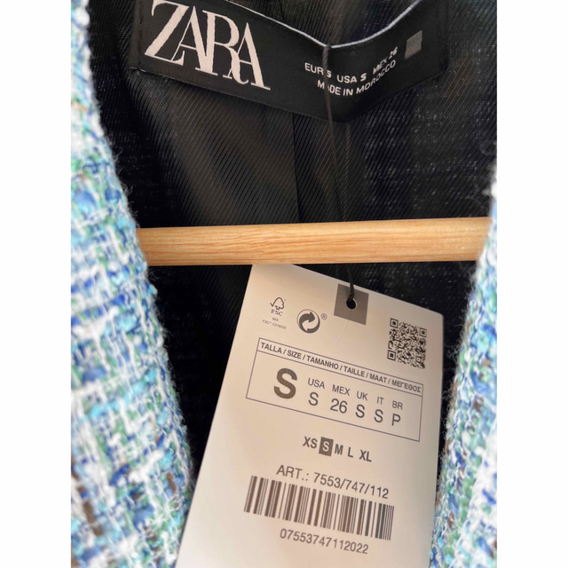 未使用品✨ ZARA ツイード ジャケット(Sサイズ)-