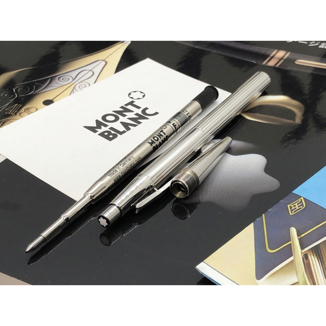 MONTBLANC(モンブラン)の金運を呼ぶ総プラチナ張りNo1957最終型モデルWノック式★モンブラン※入手困難 インテリア/住まい/日用品の文房具(ペン/マーカー)の商品写真