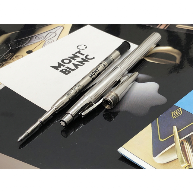 MONTBLANC(モンブラン)の金運を呼ぶ総プラチナ張りNo1957最終型モデルWノック式★モンブラン※入手困難 インテリア/住まい/日用品の文房具(ペン/マーカー)の商品写真