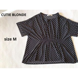 キューティーブロンド(Cutie Blonde)のCUTIE BLONDE ドットカットソー 春夏 ワールド(Tシャツ(半袖/袖なし))