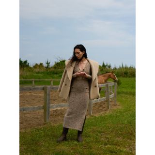 ロザリームーン(Rosary moon)のMohair Shaggy Short Coat  rosarymoon(ピーコート)