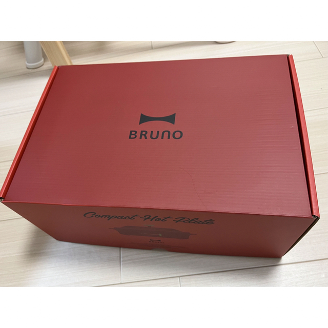【新品未使用】BRUNO コンパクトホットプレート レッド BOE021-RD