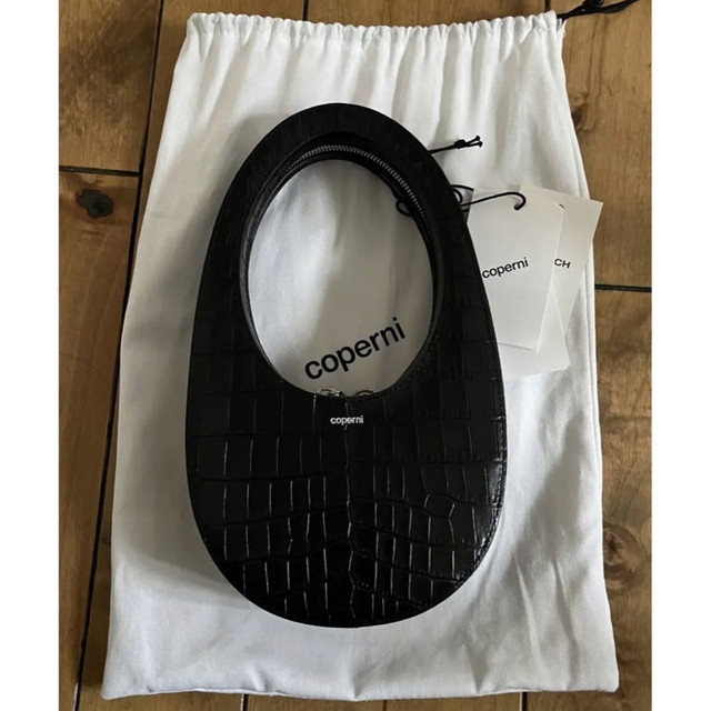 Coperni swipeバッグ　バック　クロコ　コペルニ　ブラック　ハンド