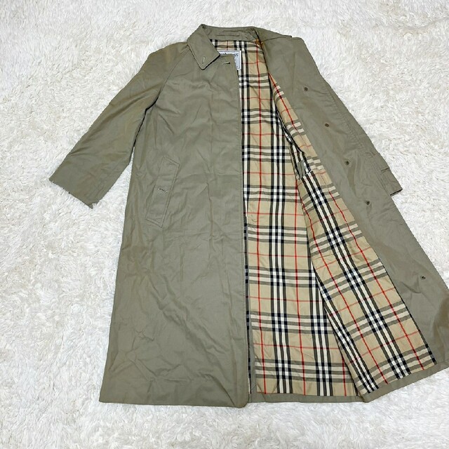 BURBERRY - Burberrys バーバリー ステンカラーコート ノバチェック 白