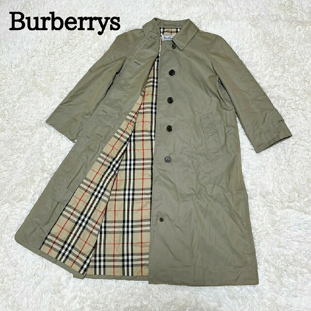 BURBERRY   Burberrys バーバリー ステンカラーコート ノバチェック 白