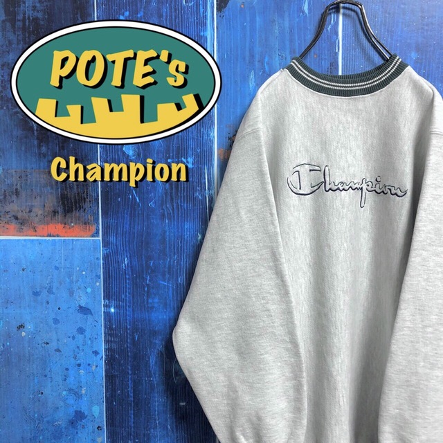 Champion - 【チャンピオン】USA製リバースウィーブ刺繍ビッグロゴ