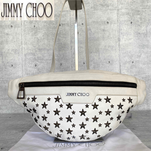 JIMMY CHOO - 【極美品】JIMMY CHOO DERRY スタースタッズ クロスボディバッグ