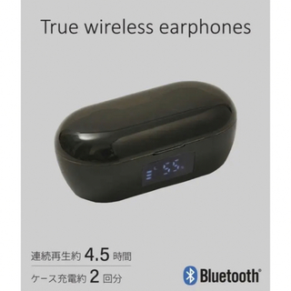 ワイヤレスイヤホン スリコ 黒 3coins Bluetooth(ヘッドフォン/イヤフォン)