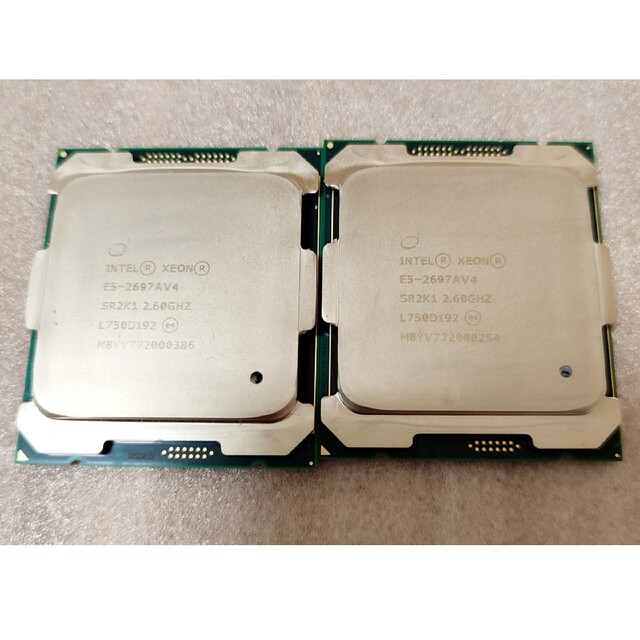 最新作 Xeon 専用☆Intel E5-2697A 2個セット 同ロット V4 PCパーツ