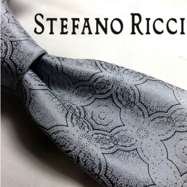 [激美！未使用タグ付！]STEFANO RICCI！ツヤ有り最高級シルク100% メンズのファッション小物(ネクタイ)の商品写真