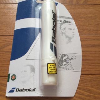 バボラ(Babolat)のバボラ　ステンシルインク　ホワイト　ケース剥がれ気味(その他)