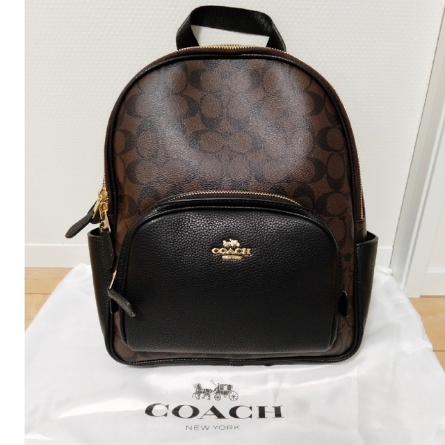 COACH リュック バックパック シグネチャー ブラウン レディース