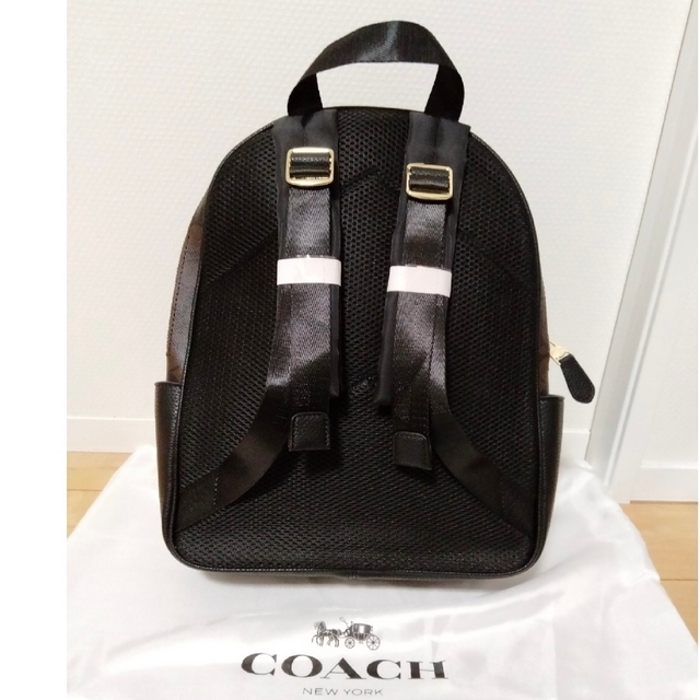 COACH リュック バックパック シグネチャー ブラウン レディース