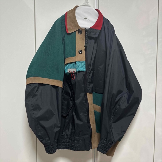 高品質の人気 kolor - 美品 Kolor 22ss Zip ナイロン ジャケット
