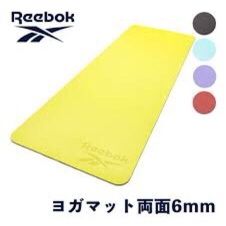 リーボック(Reebok)の新品未使用　Reebokヨガマット6mm 濃いめグレー(ヨガ)