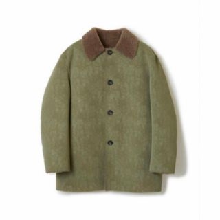 ロク(6 (ROKU))のPERVERZE Double Face Suede Jacket Green(ムートンコート)