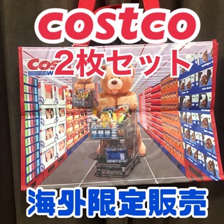 コストコ(コストコ)の2枚セット　コストコ　costco ショッピングバッグ　クマ　熊　海外限定品(エコバッグ)