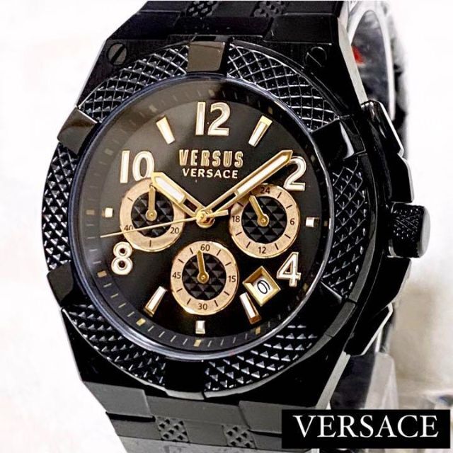 搬入設置サービス付 ヴェルサス VERSACE メンズ 新品箱付き ブラック黒