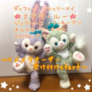 ディズニー(Disney)の⭐︎リメイクオーダー受付中⭐︎ダッフィー  シェリーメイ  リーナベル　その他　(ぬいぐるみ)