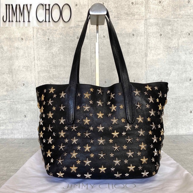 【良品】JIMMY CHOO SOFIA/M BLACK 3色スタートートバッグ