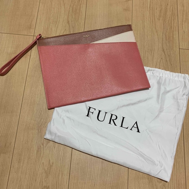 【値下げ】美品♡Furla フルラ ショルダーバッグ ピンク パーティ クラッチ