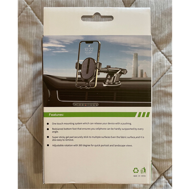 スマホホルダー  車載 スマホスタンド 吸盤式 ホルダーカー用品　スマートフォン 自動車/バイクの自動車(車内アクセサリ)の商品写真