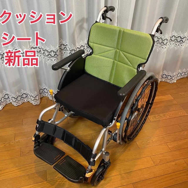 ♿自走式 軽量スリム  便利な多機能 車椅子 [クッション・シートセット新品]