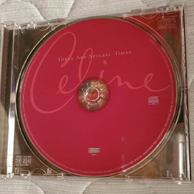 CDアルバム　セリーヌディオン　「スペシャルタイムス」 エンタメ/ホビーのCD(ポップス/ロック(洋楽))の商品写真