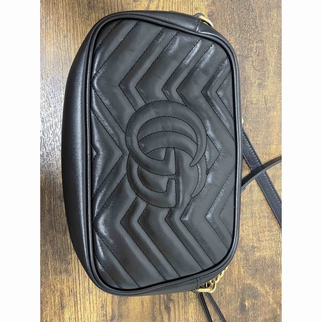 買取 比較 GUCCI GGマーモント チェーンショルダー ショルダーバッグ