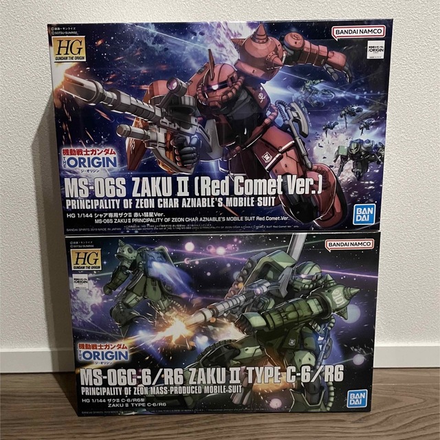 ガンプラ THE ORIGIN ザク シャアザク 2個セット