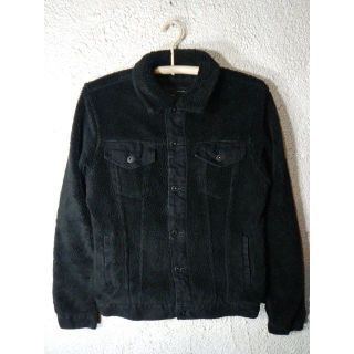 ザラ(ZARA)のo5771　ZARA　ボア　フリース　ジャケット　部分　ブラックデニム　デザイン(その他)