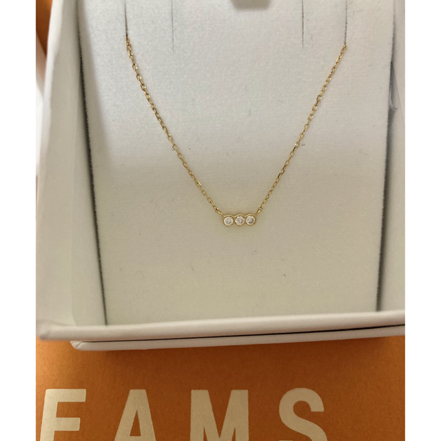 BEAMS(ビームス)のBEAMS.MARIA18kネックレス美品トリプルダイヤ レディースのアクセサリー(ネックレス)の商品写真