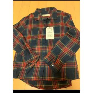 ザラキッズ(ZARA KIDS)のザラ　チェックシャツ　ネルシャツ　134 130 140(ブラウス)