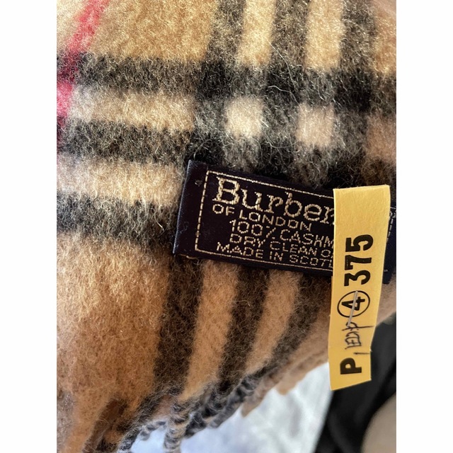 BURBERRY(バーバリー)の★Burberry カシミア100% マフラー★made in Scotland レディースのファッション小物(マフラー/ショール)の商品写真