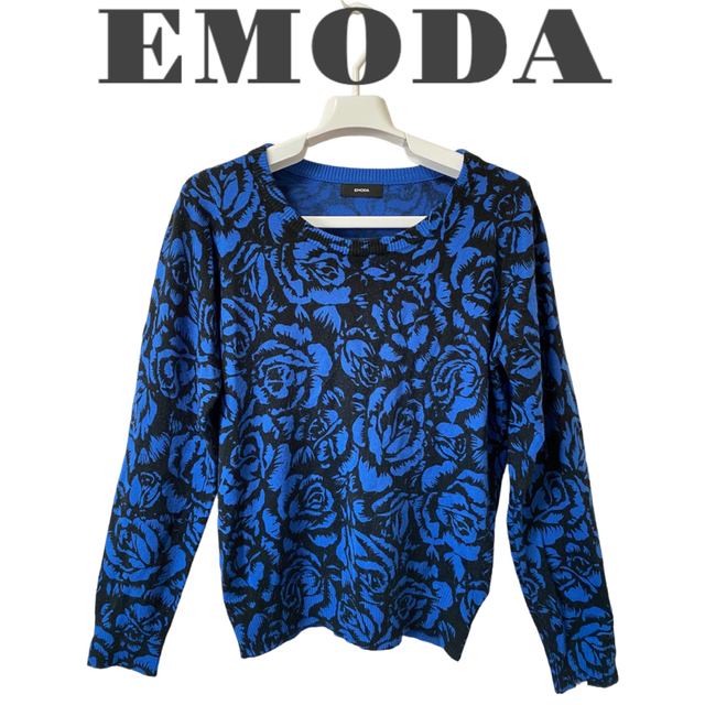 EMODA(エモダ)の※タラオ様　専用出品！！【花柄】EMODA エモダ 薔薇 クール ニット レディースのトップス(ニット/セーター)の商品写真