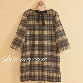 アナトリエ(anatelier)のnari様専用 美品❤︎Bon mercerie チェックワンピース(ひざ丈ワンピース)