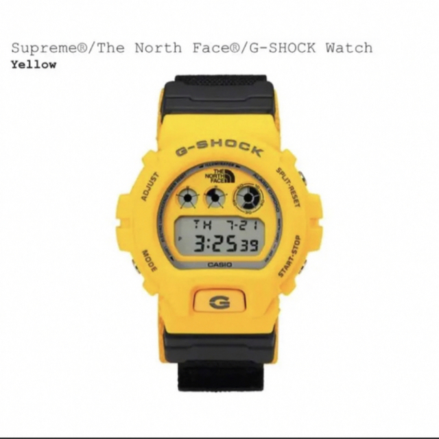 Supreme The North Face G-SHOCK 黄