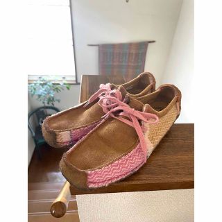 クラークス(Clarks)のCLARKS クラークス　ツイード　ナタリー　チェック柄(スリッポン/モカシン)