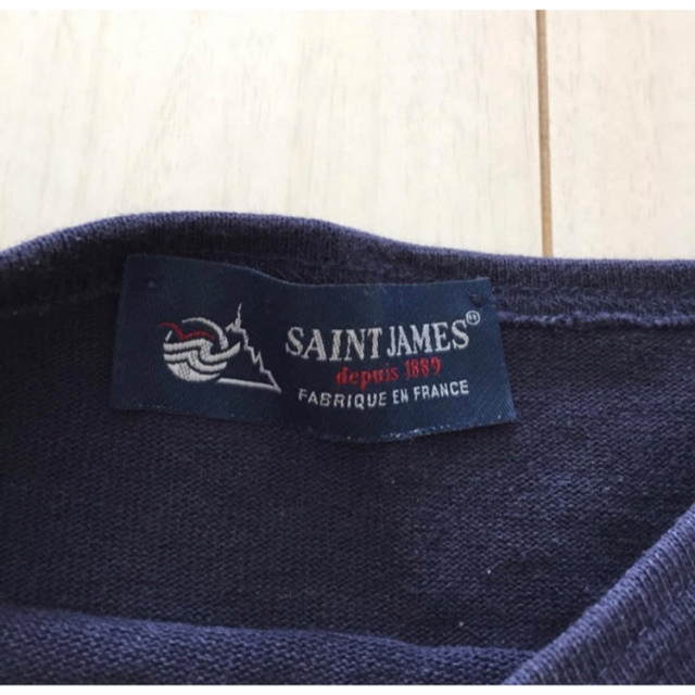 SAINT JAMES(セントジェームス)のセントジェームス バスクT ネイビー レディースのトップス(カットソー(半袖/袖なし))の商品写真