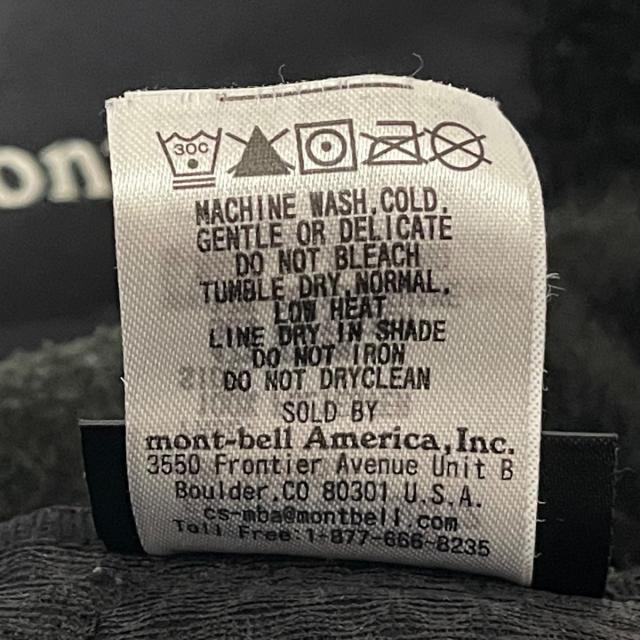 mont bell(モンベル)のモンベル ブルゾン サイズM メンズ - 黒 メンズのジャケット/アウター(ブルゾン)の商品写真